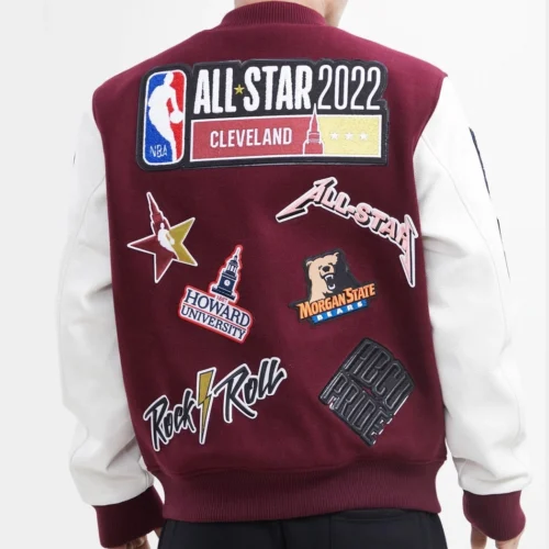Alternative view of NBA HBCU Pro Standard All Star Logo Wool & Leather Varsity Jacket