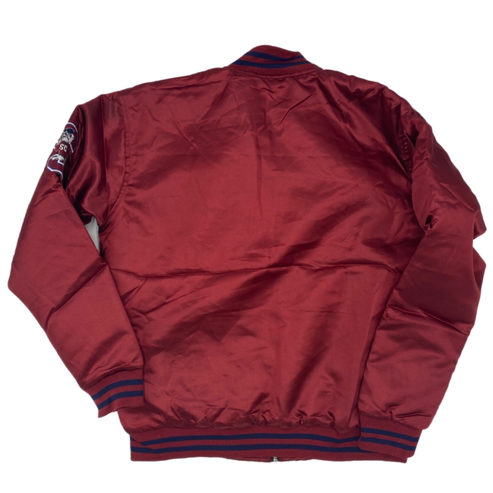South Carolina State Bulldogs Vintage Full-Zip Satin Varsity Jacket - Image 2