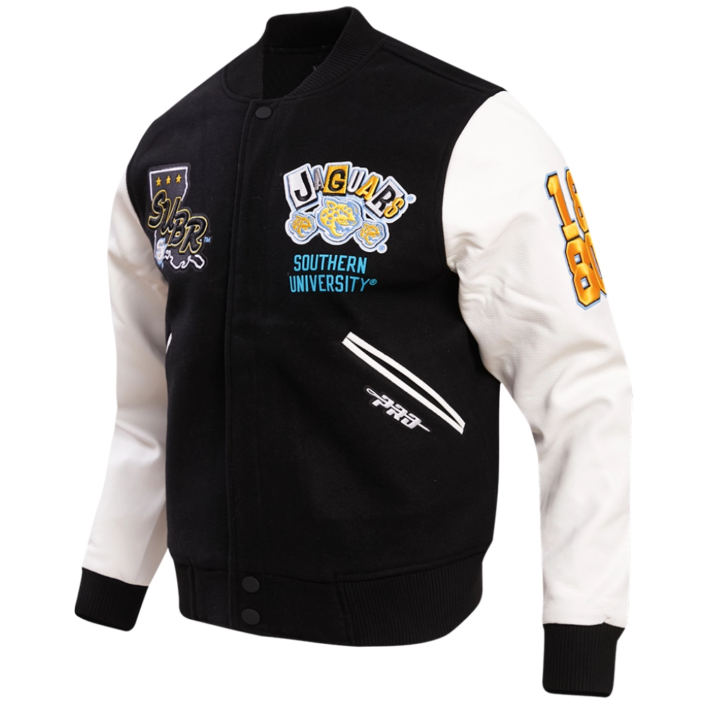 Southern Jaguars Homecoming Wool & Leather Varsity Jacket - Image 2