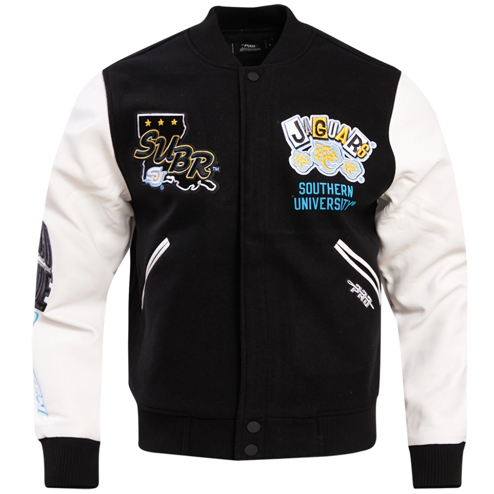 Southern Jaguars Homecoming Wool & Leather Varsity Jacket