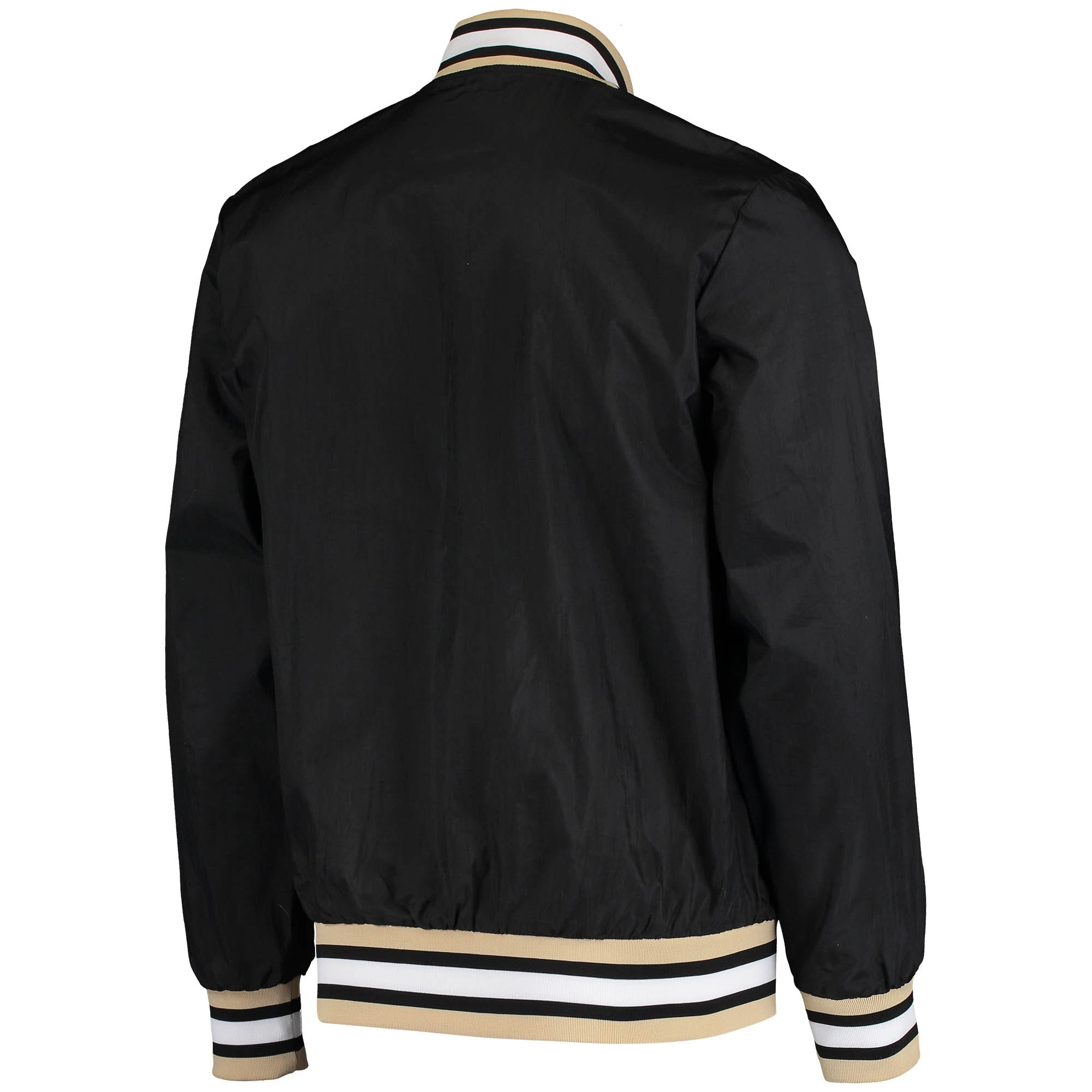 Colorado Buffaloes Black The Jet III Full-Snap Satin Varsity Jacket - Image 2