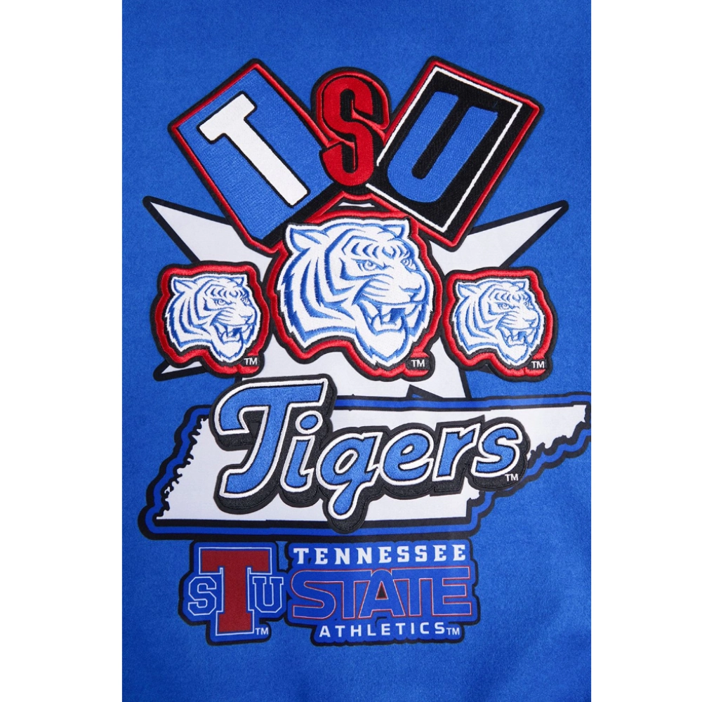 Tennessee State Tigers Men's Homecoming Wool & Leather Varsity Jacket - Image 5