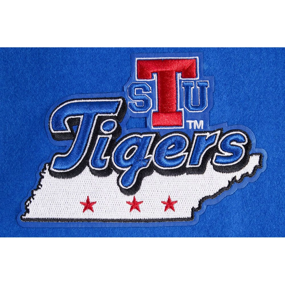 Tennessee State Tigers Men's Homecoming Wool & Leather Varsity Jacket - Image 7