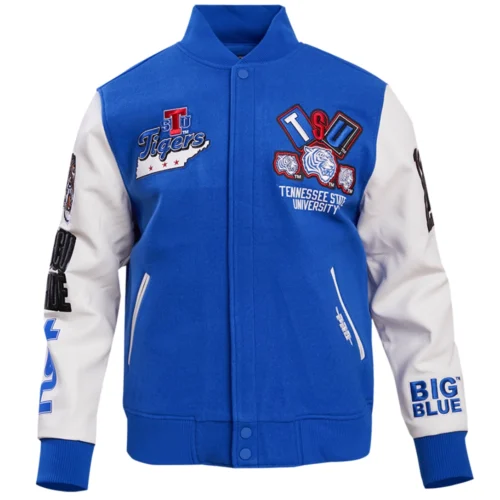 Tennessee State Tigers Men's Homecoming Wool & Leather Varsity Jacket