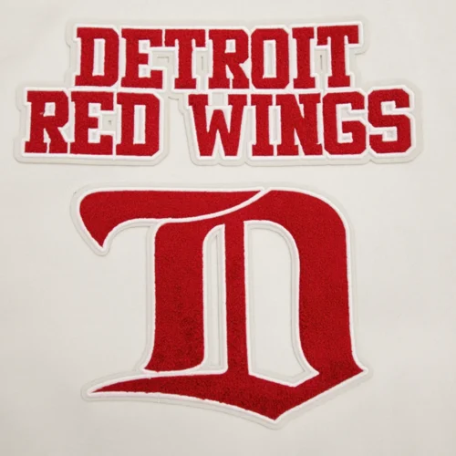 Detroit Red Wings Retro Classic Women's Wool & Leather Varsity Jacket - Image 6