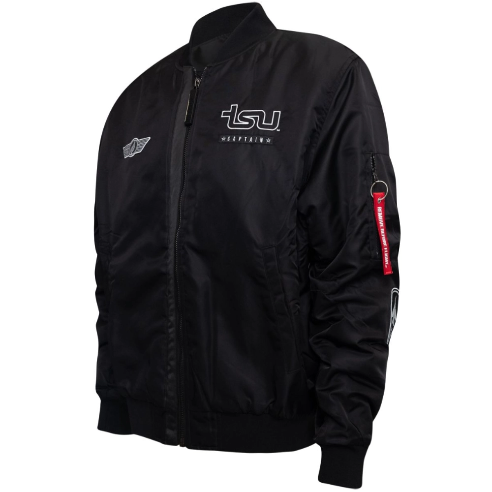 Tennessee State Tigers Full-Zip Black Bomber Varsity Jacket