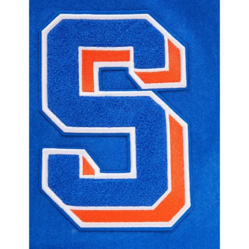 Savannah State Tigers Classic Wool & Leather Varsity Jacket - Image 6