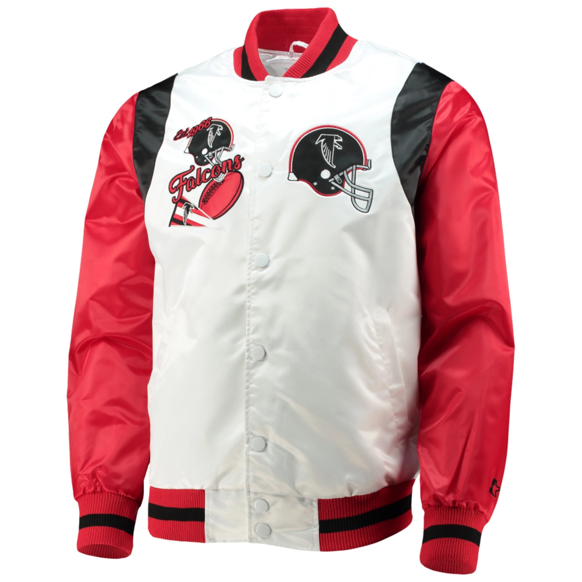 Atlanta Falcons Retro The All-American White/Red Varsity Jacket