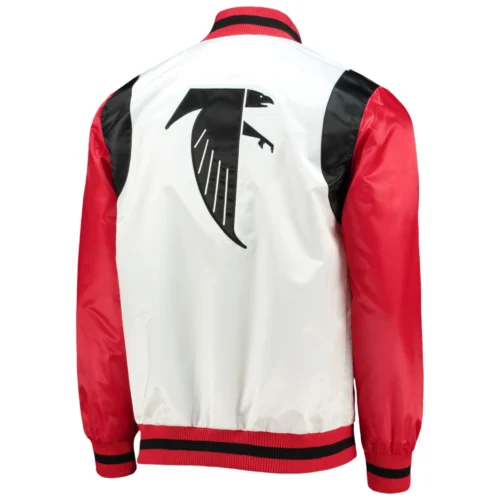 Alternative view of Atlanta Falcons Retro The All-American White/Red Varsity Jacket