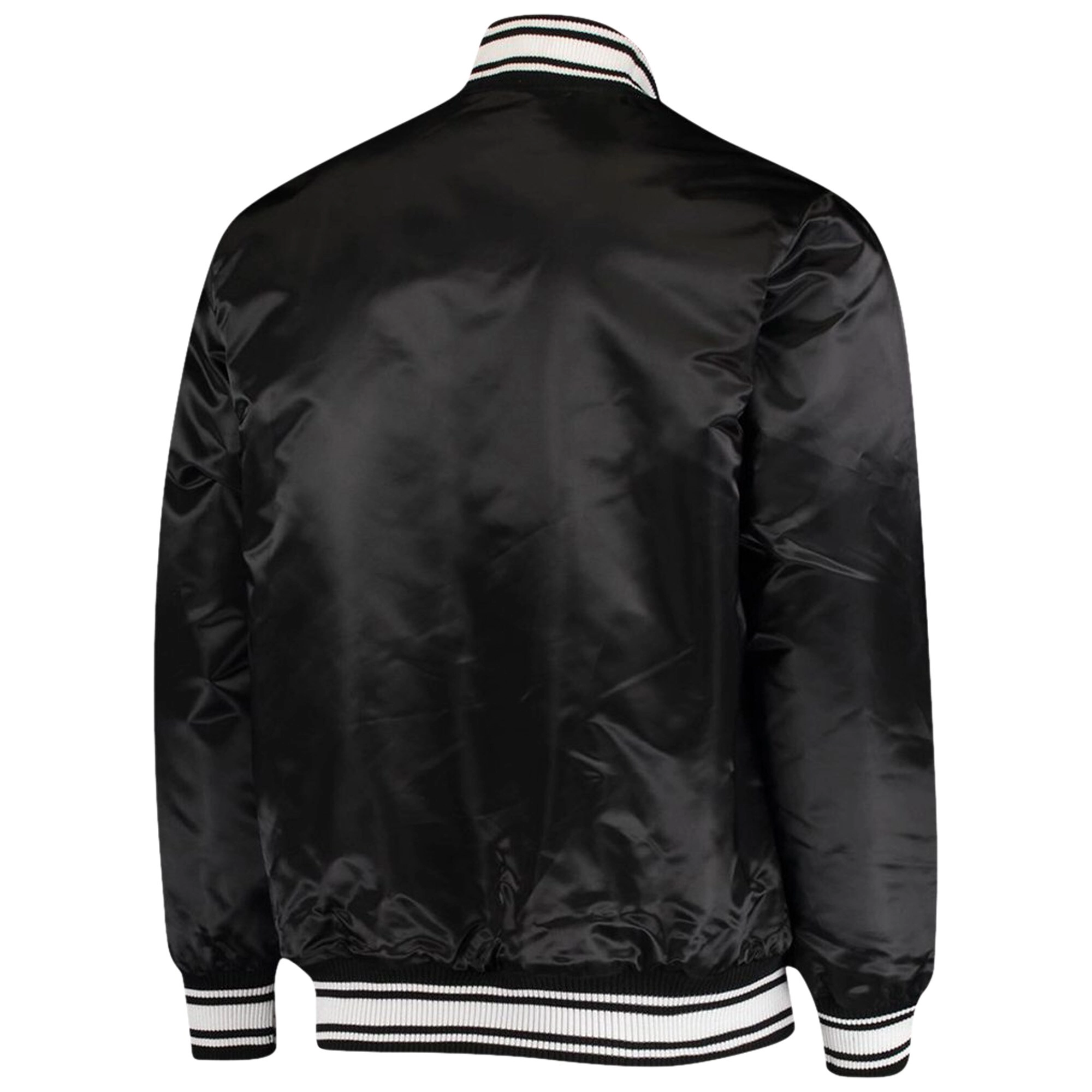 Baltimore Ravens Locker Room Black Satin Varsity Jacket - Image 2