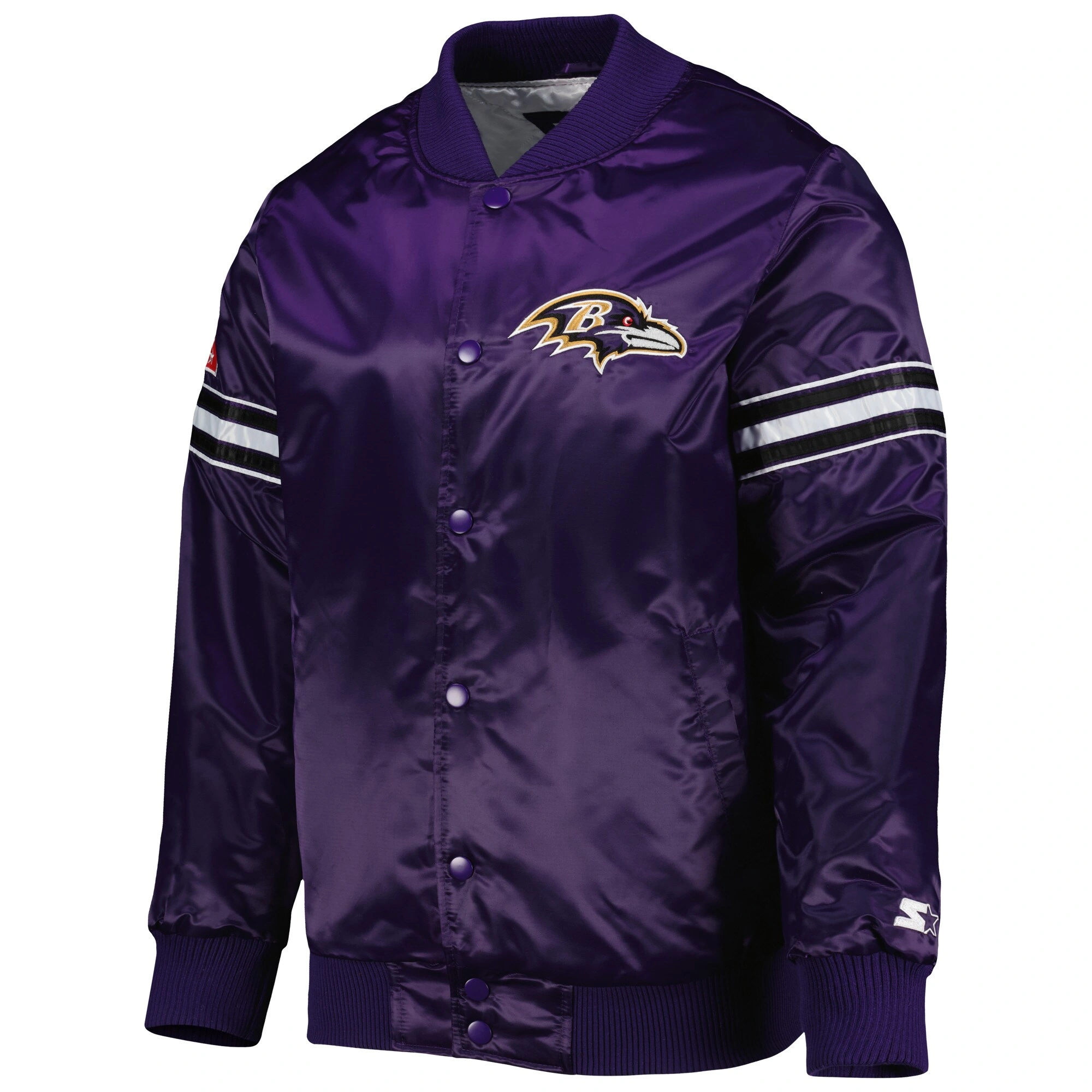Baltimore Ravens The Pick & Roll Purple Satin Varsity Jacket
