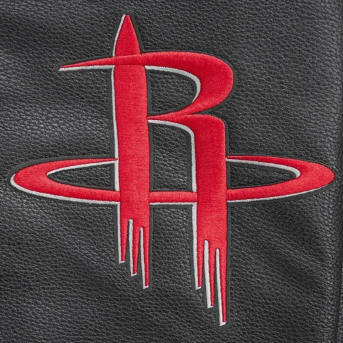 Houston Rockets Mashup Wool & Leather Varsity Jacket - Image 8