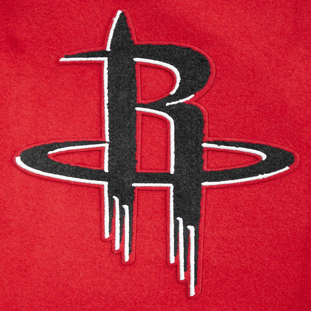 Houston Rockets Mashup Wool & Leather Varsity Jacket - Image 5