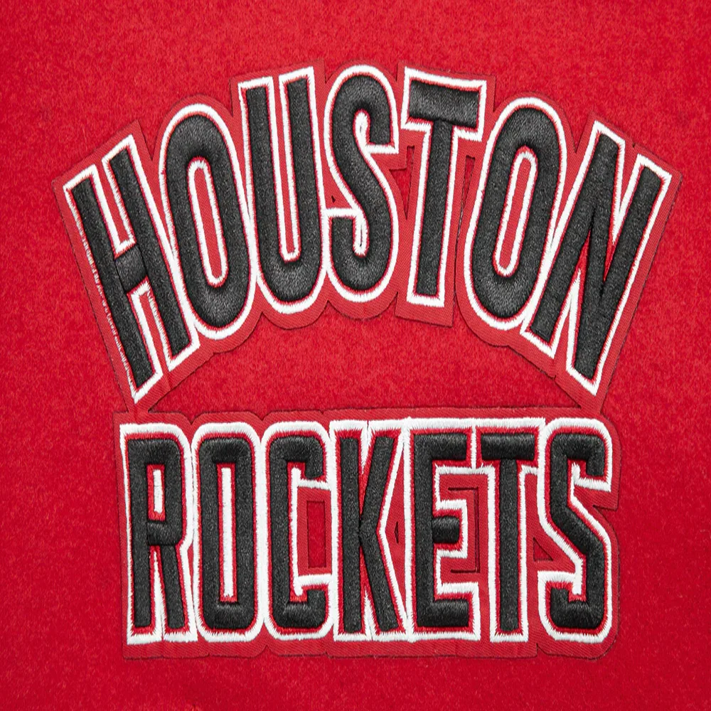 Houston Rockets Mashup Wool & Leather Varsity Jacket - Image 10