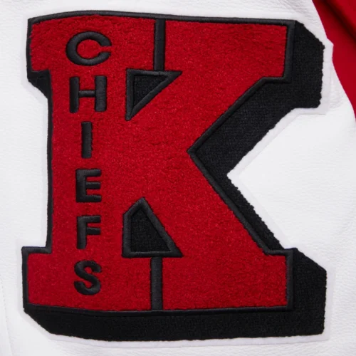Kansas City Chiefs Mashup Wool & Leather Varsity Jacket - Image 8
