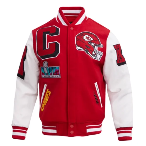 Alternative view of Kansas City Chiefs Mashup Wool & Leather Varsity Jacket