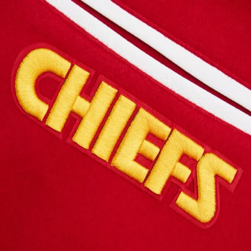 Kansas City Chiefs Mashup Wool & Leather Varsity Jacket - Image 9