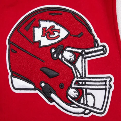 Kansas City Chiefs Mashup Wool & Leather Varsity Jacket - Image 5