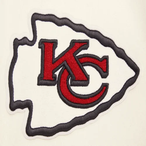 Kansas City Chiefs Retro Classic White/Red Varsity Jacket - Image 5