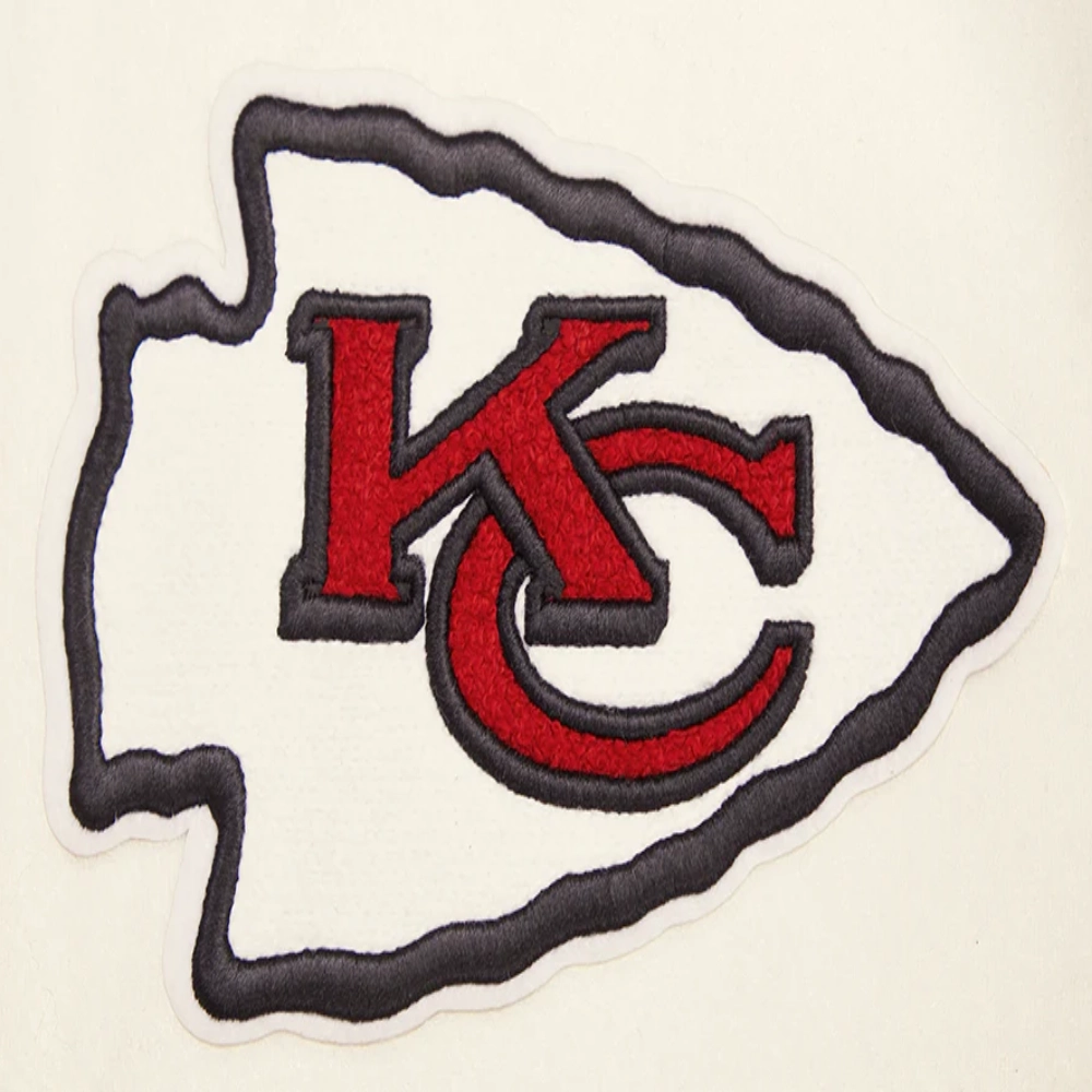 Kansas City Chiefs Retro Classic White/Red Varsity Jacket - Image 5