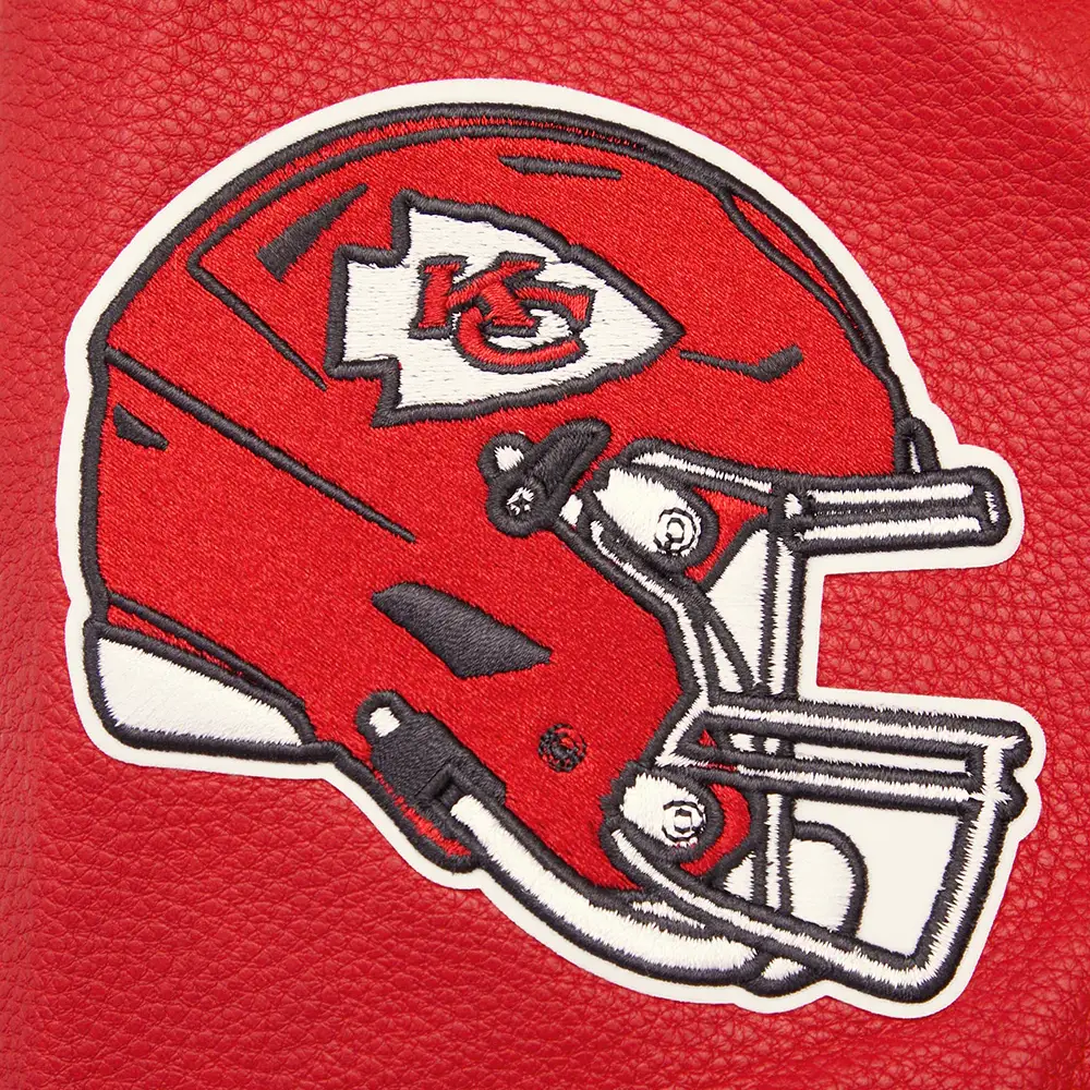 Kansas City Chiefs Retro Classic White/Red Varsity Jacket - Image 7