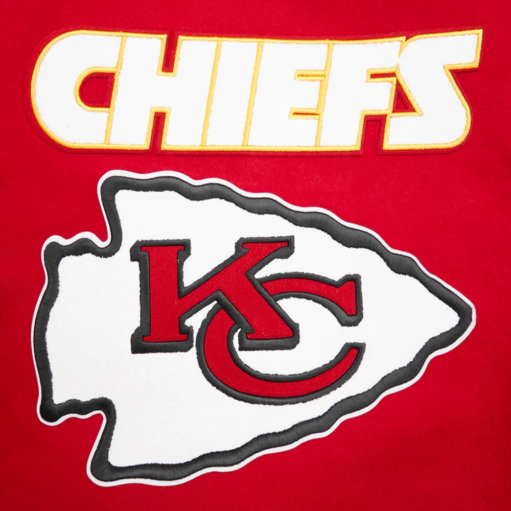 Kansas City Chiefs Retro Classic Wool & Leather Varsity Jacket - Image 10