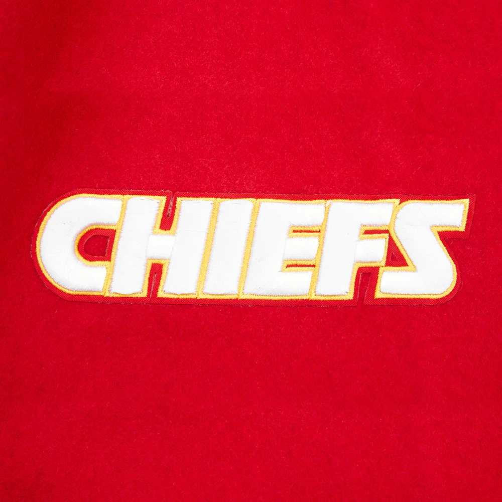 Kansas City Chiefs Retro Classic Wool & Leather Varsity Jacket - Image 6