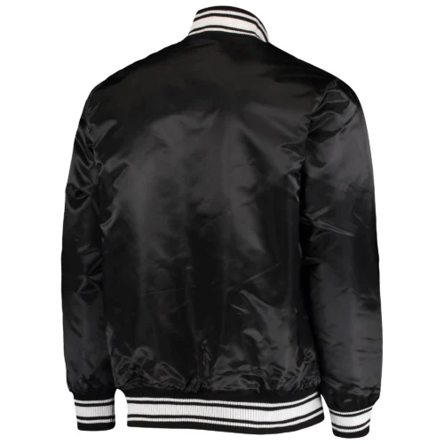 Alternative view of Kansas City Chiefs Locker Room Black Satin Varsity Jacket