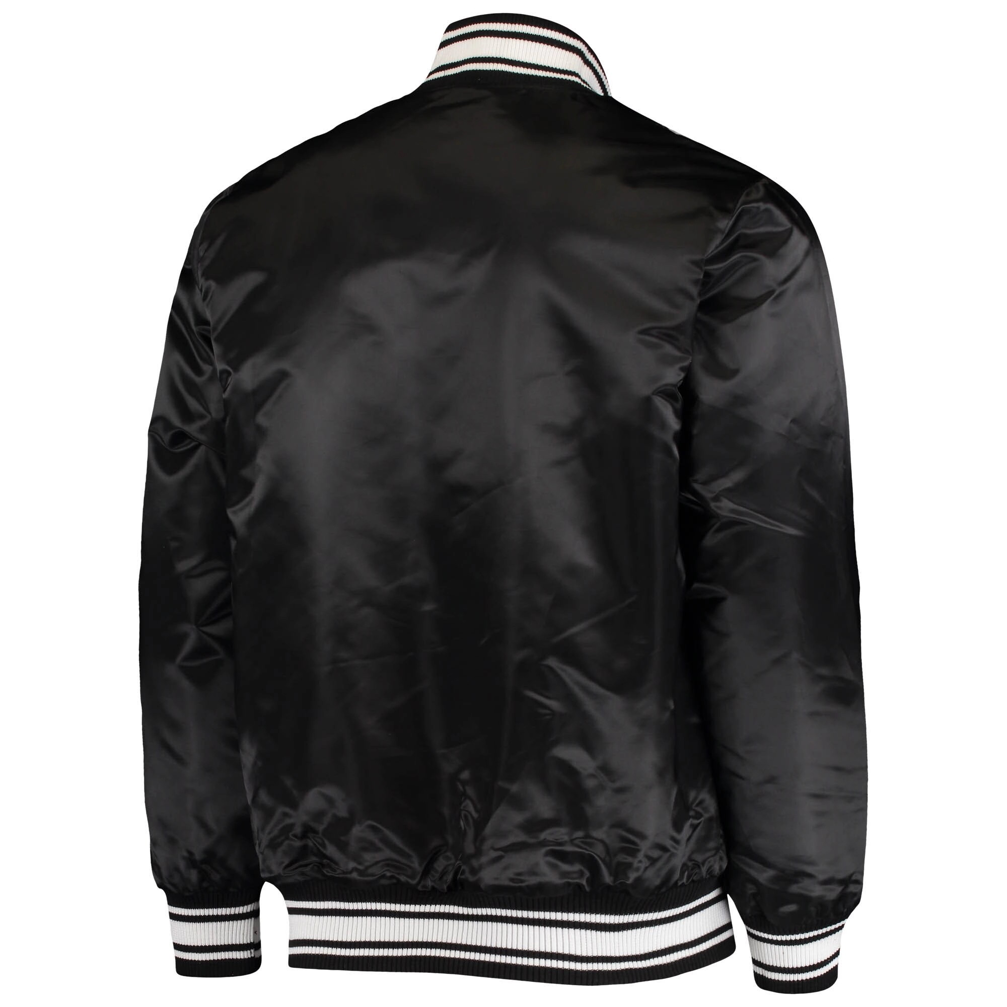 Kansas City Chiefs Locker Room Black Satin Varsity Jacket - Image 2