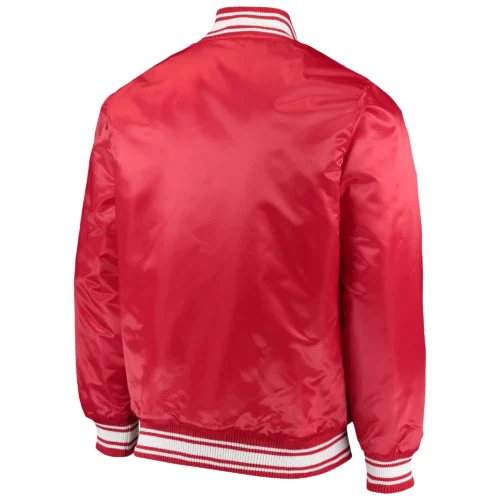 Alternative view of Kansas City Chiefs Locker Room Red Satin Varsity Jacket