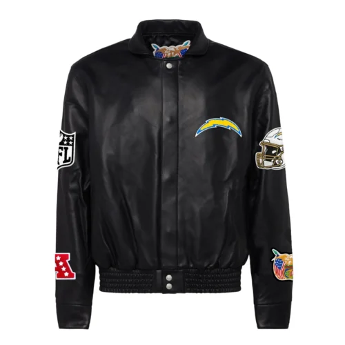 Los Angeles Chargers Jeff Hamilton Full Leather Varsity Jacket