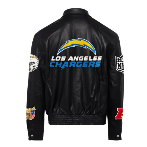 Alternative view of Los Angeles Chargers Jeff Hamilton Full Leather Varsity Jacket