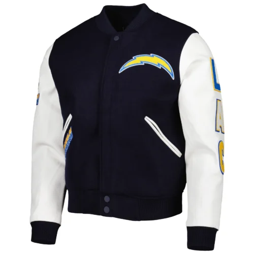 Los Angeles Chargers Classic Wool & Leather Varsity Jacket