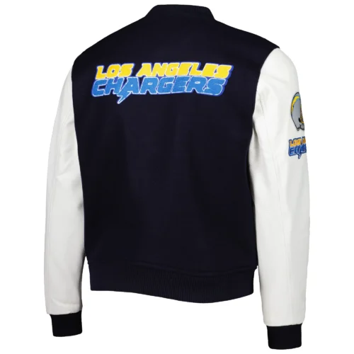 Alternative view of Los Angeles Chargers Classic Wool & Leather Varsity Jacket