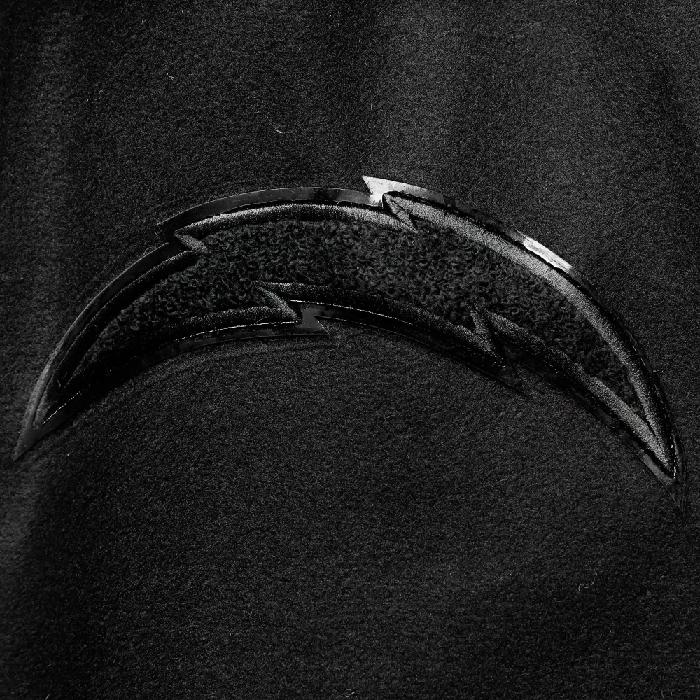 Los Angeles Chargers Triple Black Wool & Leather Varsity Jacket - Image 3