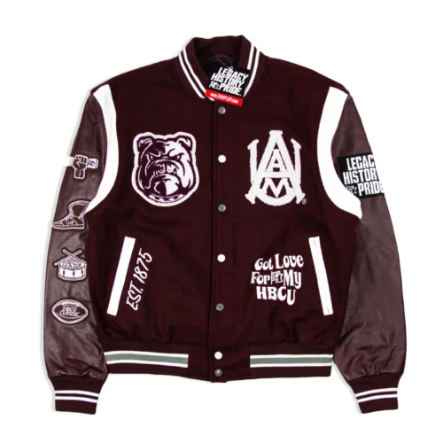 Alabama A&M Bulldogs Motto 3.0 Maroon Varsity Jacket