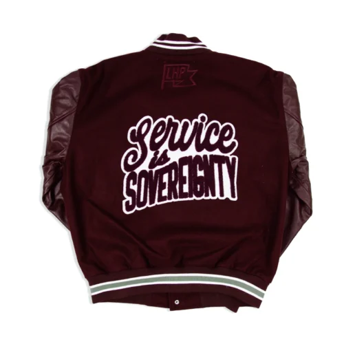 Alternative view of Alabama A&M Bulldogs Motto 3.0 Maroon Varsity Jacket