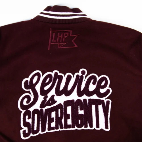 Alabama A&M Bulldogs Motto 3.0 Maroon Varsity Jacket - Image 4