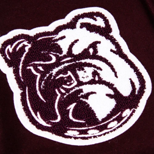 Alabama A&M Bulldogs Motto 3.0 Maroon Varsity Jacket - Image 5