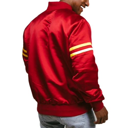 Iowa State Cyclones Bomber Varsity Jacket - Red - Image 3