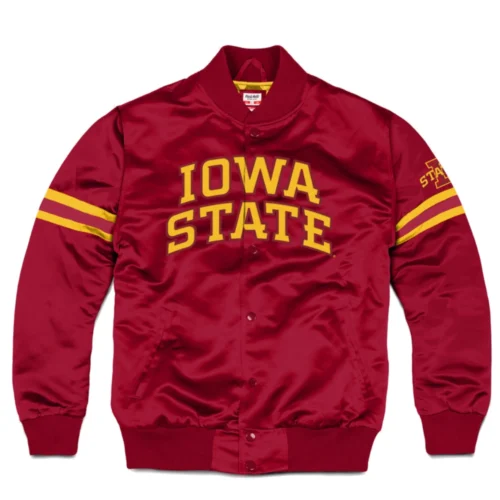 Iowa State Cyclones Bomber Varsity Jacket - Red