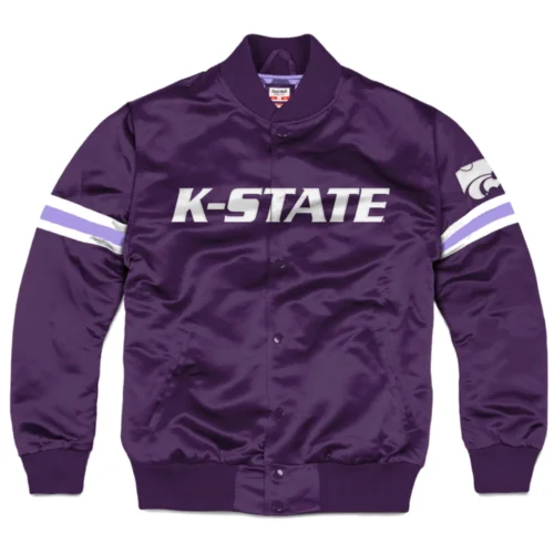Kansas State Wildcats Bomber Varsity Jacket - Purple