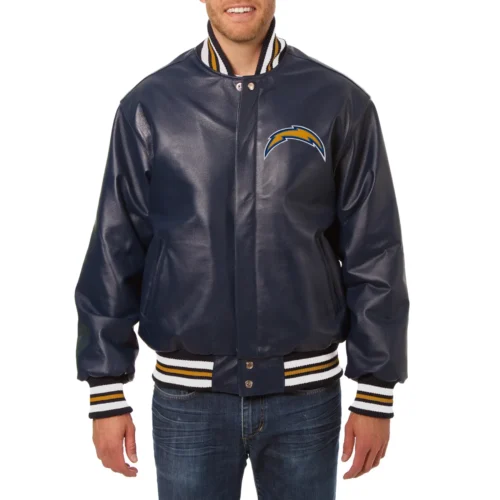 Los Angeles Chargers Real Full Leather Varsity Jacket