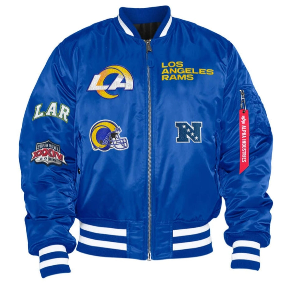 Los Angeles Rams Ma-1 Bomber Varsity Jacket