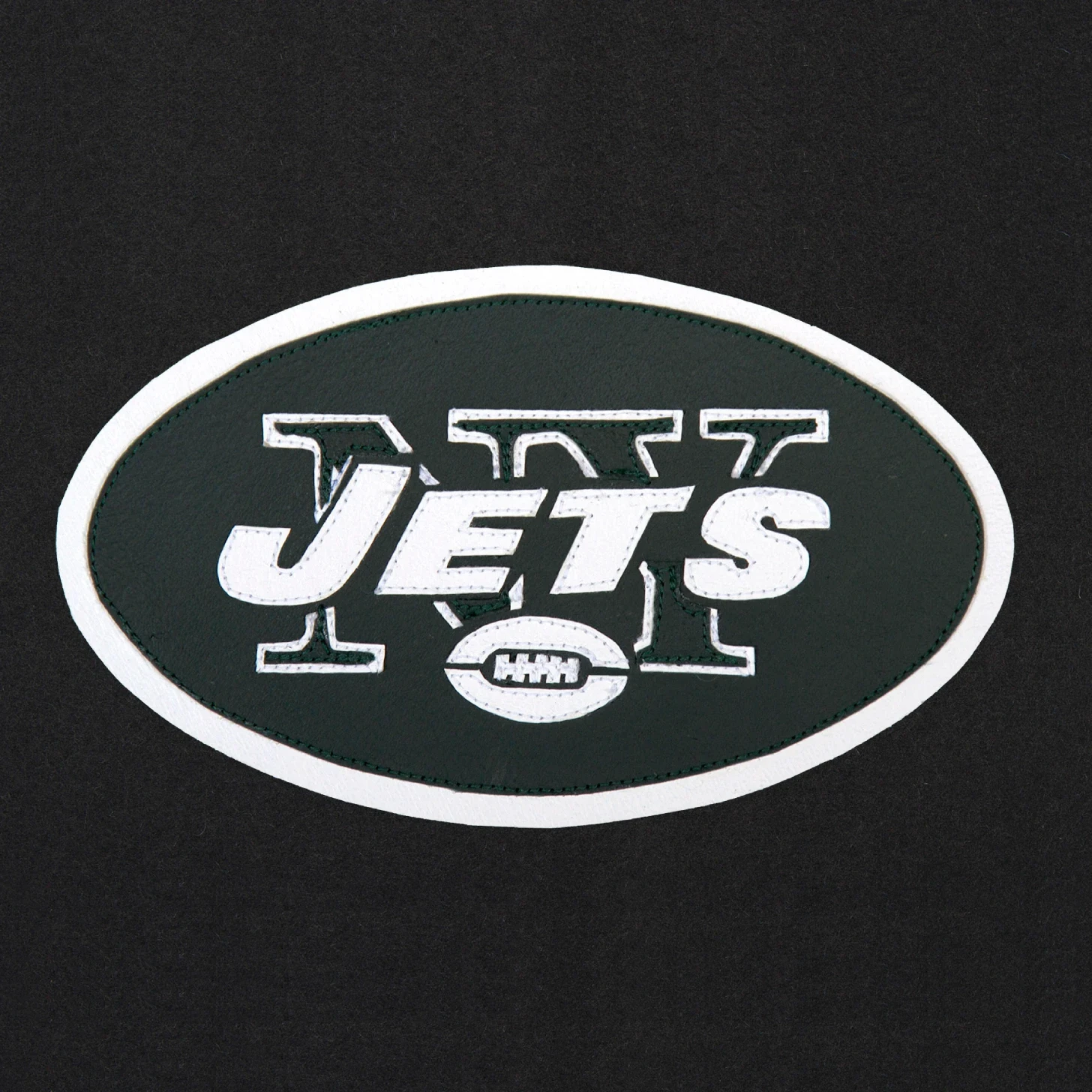 New York Jets One Color Black Full Wool Jacket - Image 3