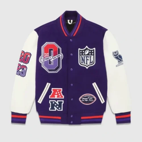 Super Bowl Lviii Full-Snap Varsity Jacket