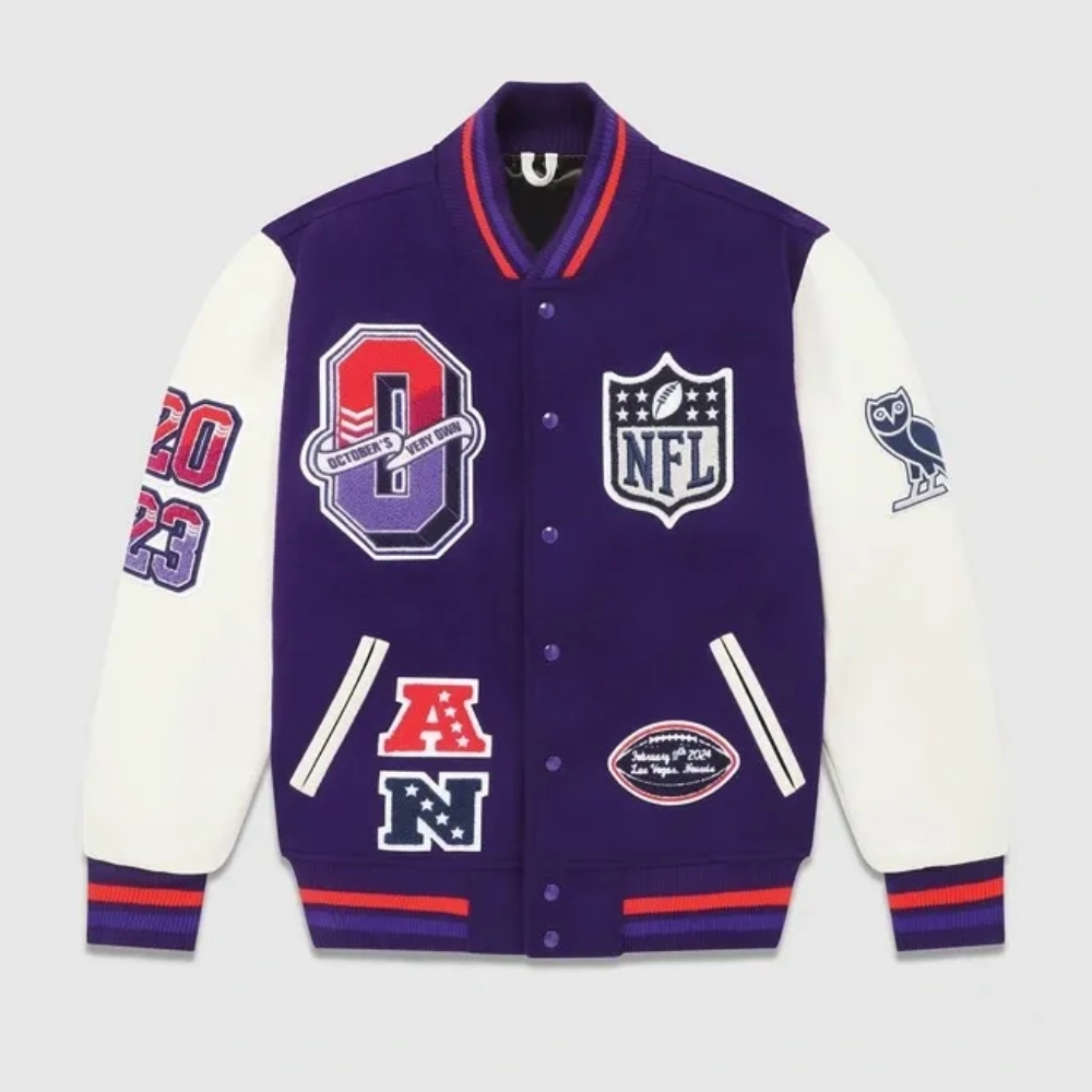 Super Bowl Lviii Full-Snap Varsity Jacket