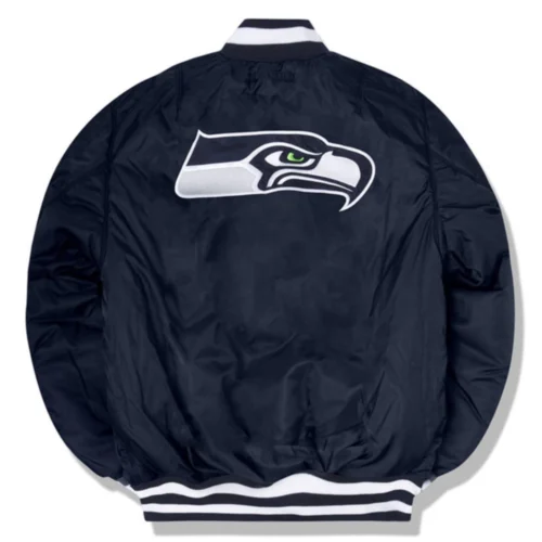 Alternative view of Seattle Seahawks  Ma-1 Bomber Varsity Jacket