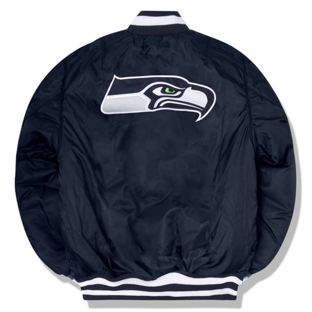 Seattle Seahawks Ma-1 Bomber Varsity Jacket - Image 2
