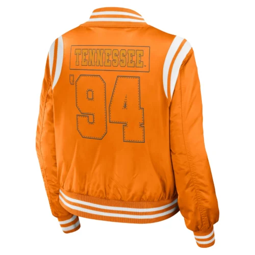 Alternative view of Tennessee Volunteers Women's Full-Zip Bomber Varsity Jacket - Orange